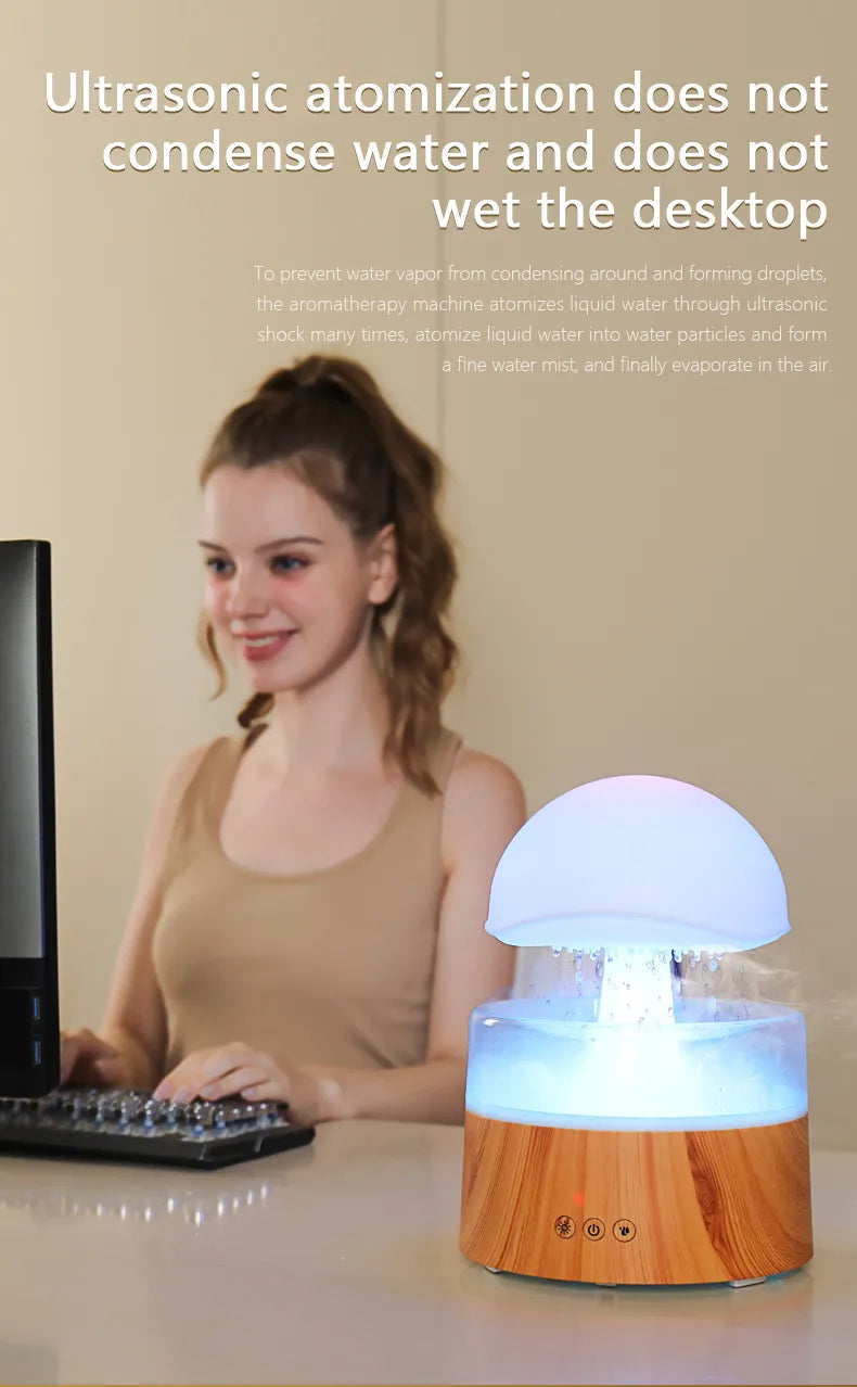 New Rain Cloud Humidifier Aromatherapy Machine Air Humidifier Ultrasonic Aroma Diffuser