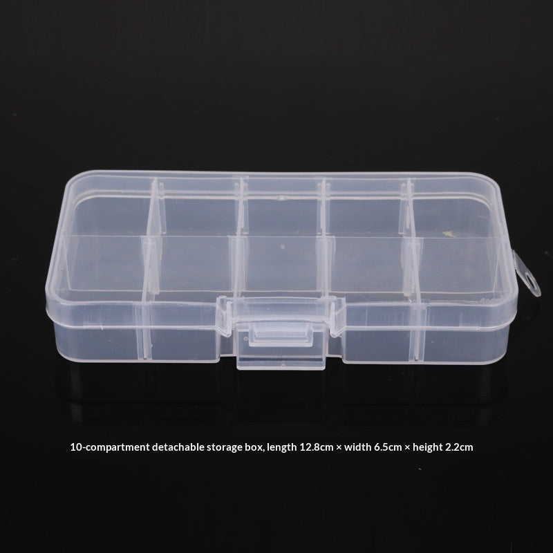 Plastic 15 compartment transparent storage box