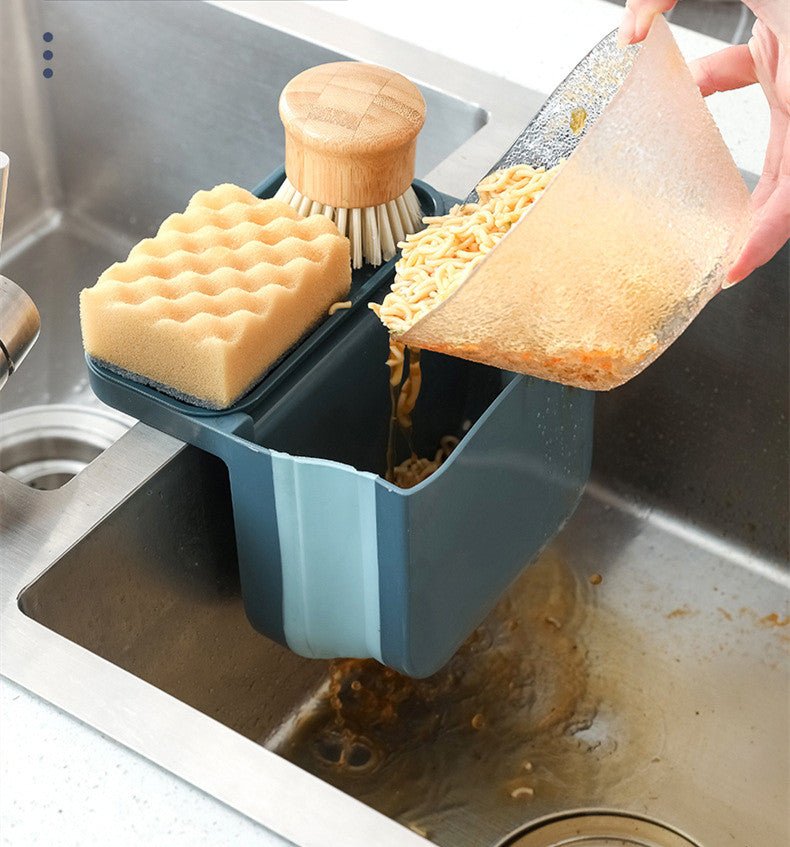 Foldable Drain Filter Shelf Kitchen Drain Basket - Nexxcart