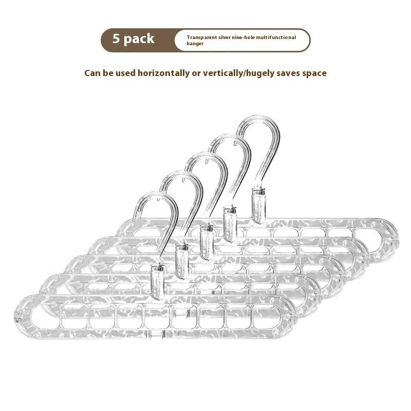 Glacier Pattern Nine - hole Hanger Household Foldable And Contractible - Nexxcart