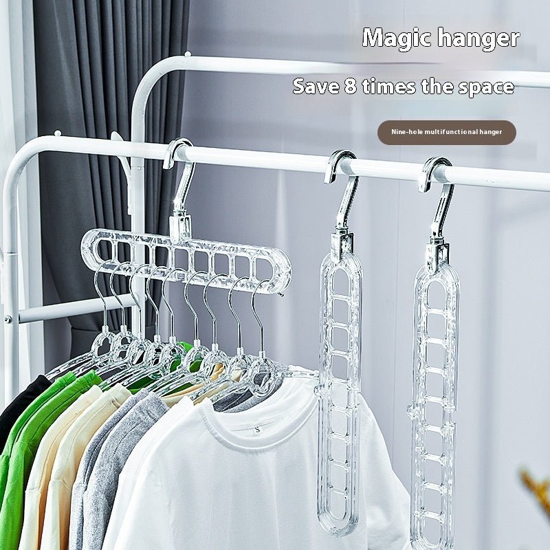 Glacier Pattern Nine - hole Hanger Household Foldable And Contractible - Nexxcart