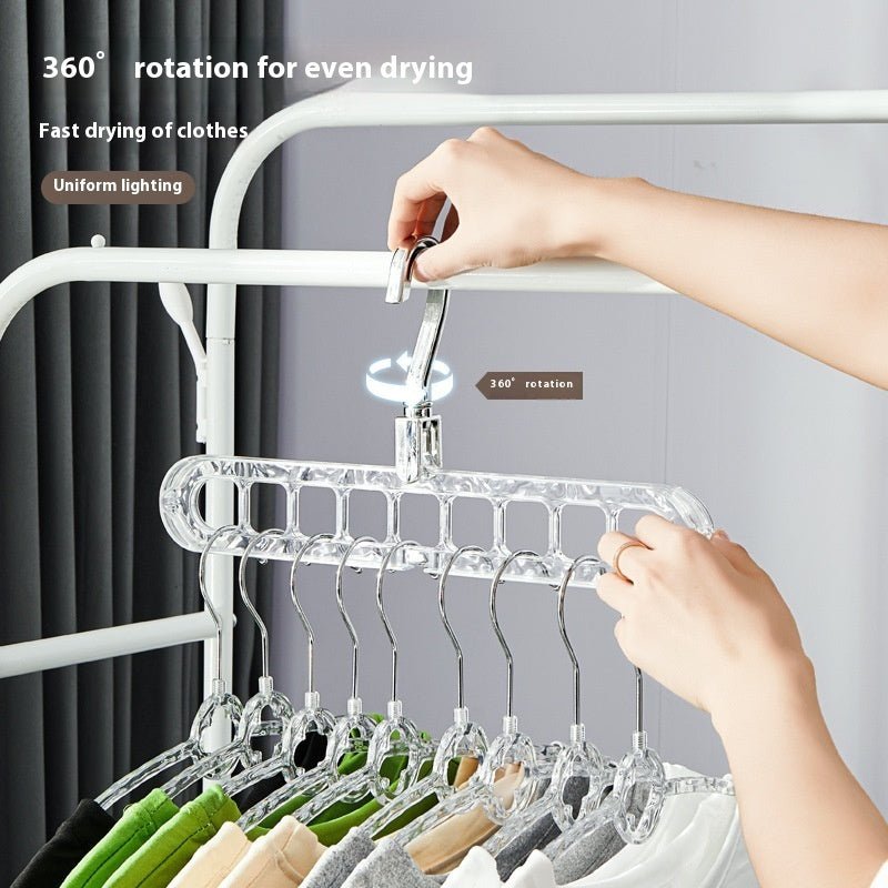 Glacier Pattern Nine - hole Hanger Household Foldable And Contractible - Nexxcart