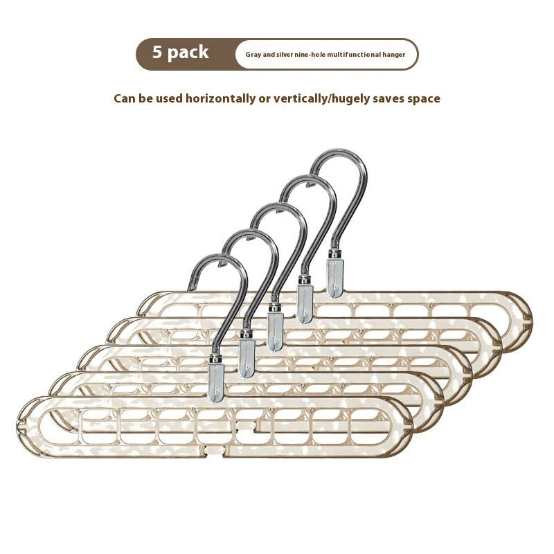 Glacier Pattern Nine - hole Hanger Household Foldable And Contractible - Nexxcart