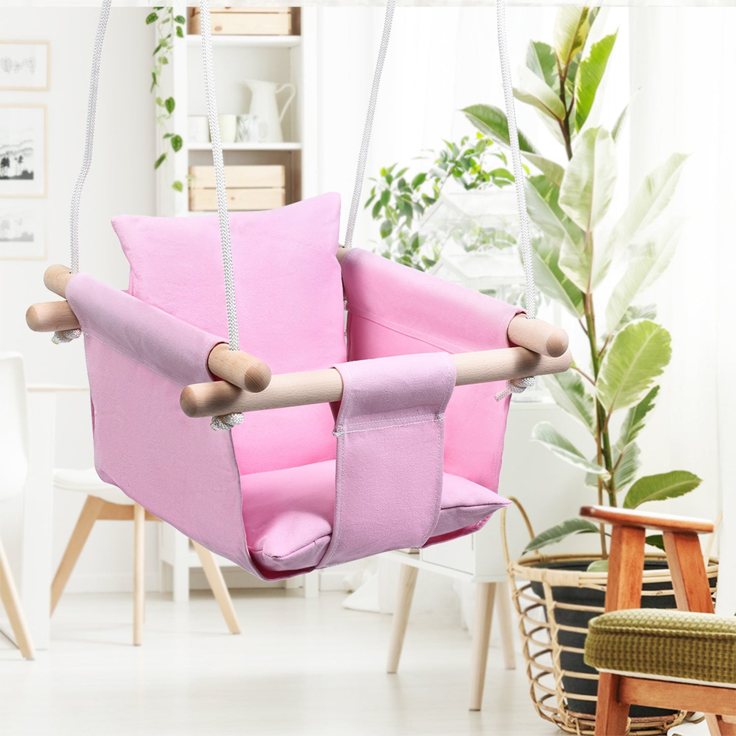Infant Hanging Chair Child Baby Home Seat Folding Canvas Swing - Nexxcart