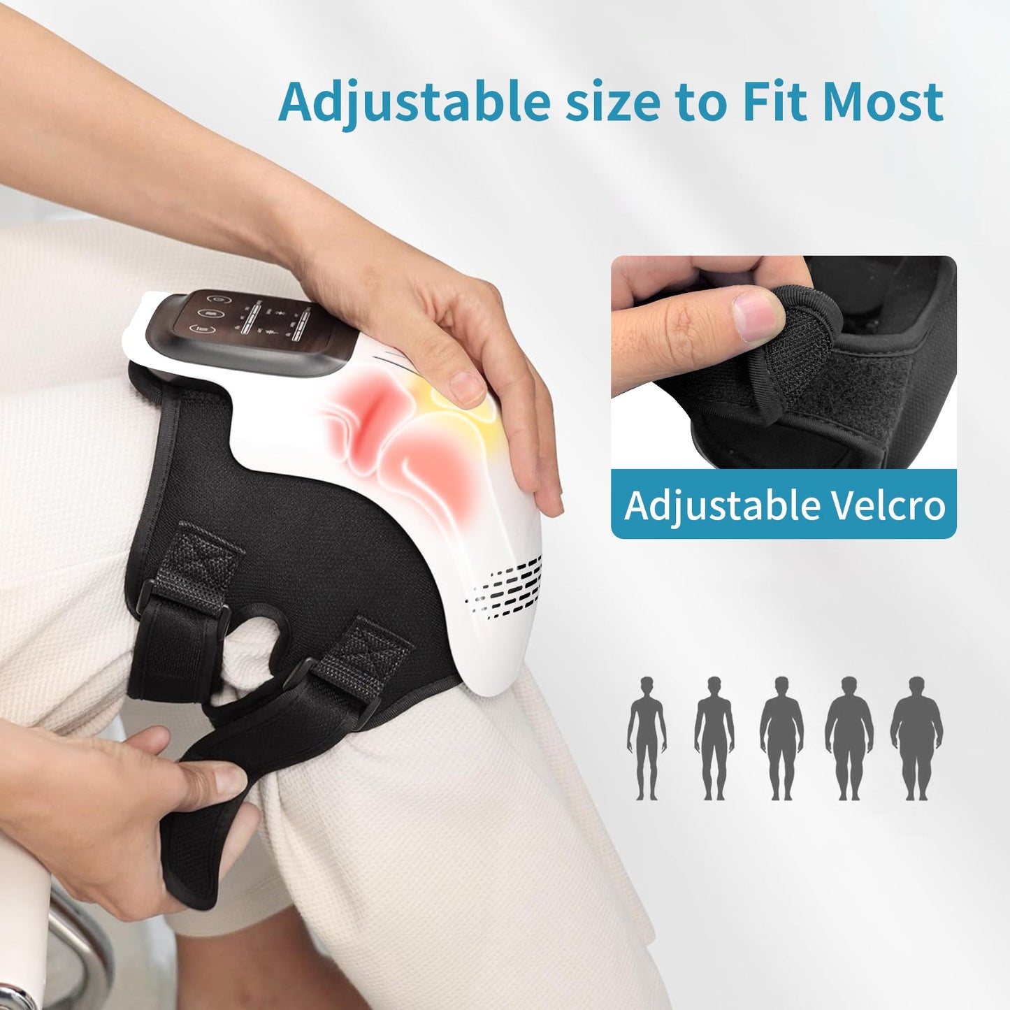 Intelligent Home Use Electric Intelligent Kneading Heating Knee Massager Rechargeable Pain Relief Infrared Laser Vibration Knee Massager - Nexxcart