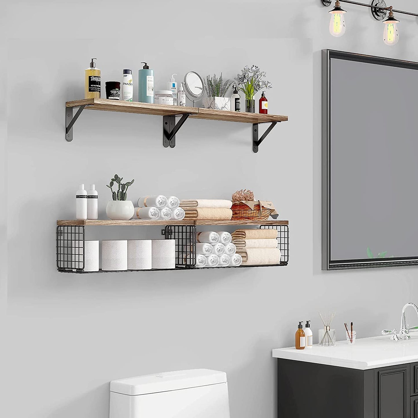 Kitchen Living Room Wooden Shelf - Nexxcart