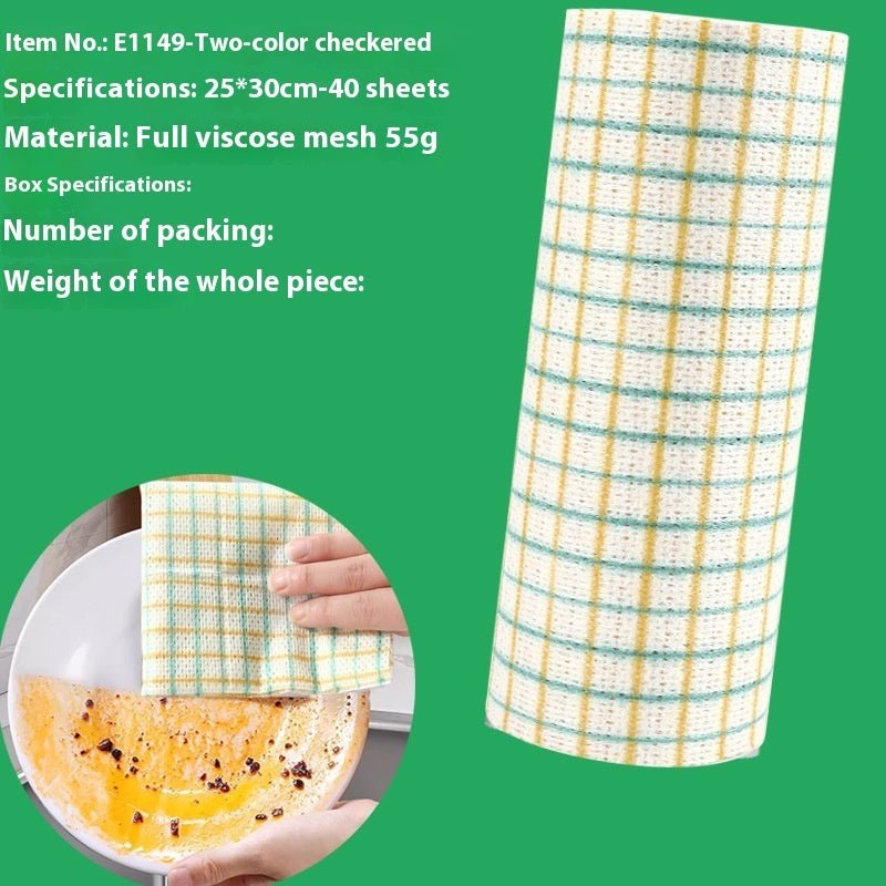 Kitchen Wet And Dry Non-woven Fabric Kitchen Dedicated Disposable Dishcloth - Nexxcart