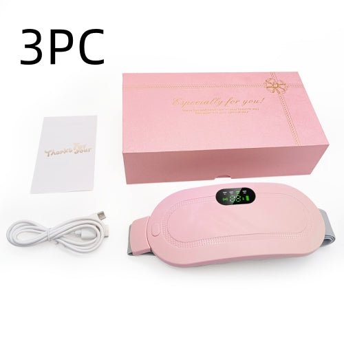 Menstrual Heating Pad Smart Warm Belt Relief Waist Pain Cramps Vibrating Abdominal Massager Electric Waist Belt Device - Nexxcart