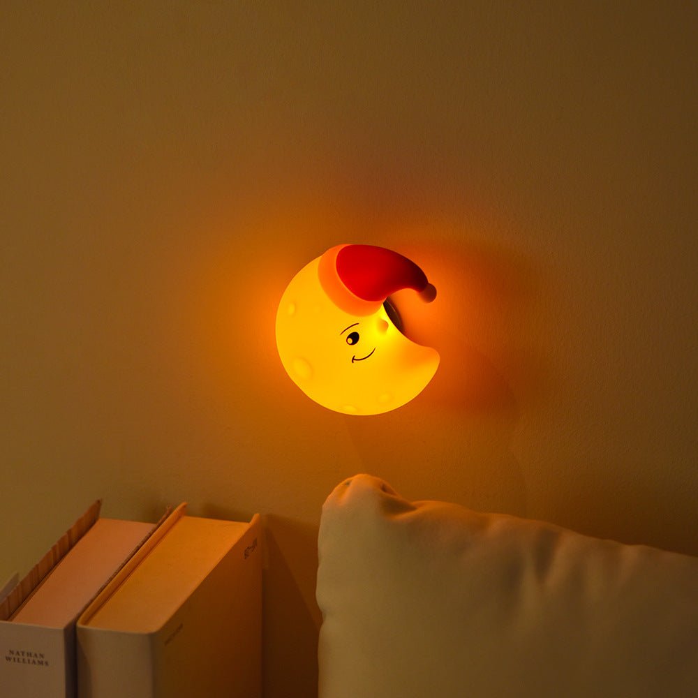 Moon XINGX Cloud Silicone Light Bedroom Cute Pat Magnetic Suction Bedside Lamp Charging - Nexxcart