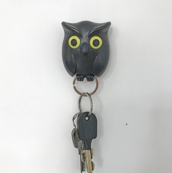Night Owl Magnetic Wall Key Holder Wall Magnets Keep Keychains Hooks - Nexxcart
