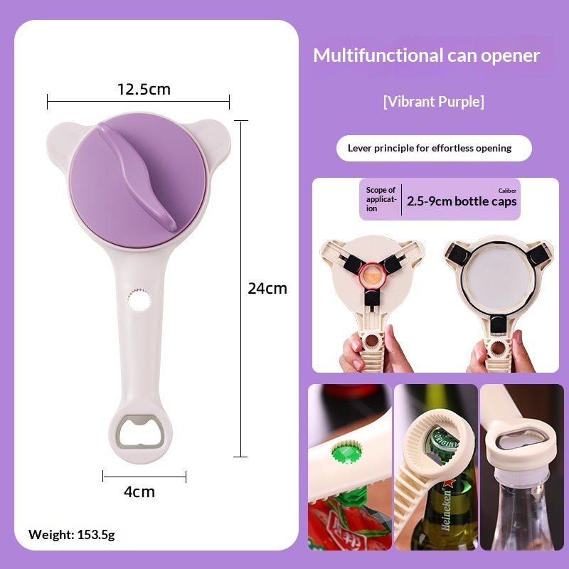 Non-slip, Effortless Can Opener Manual Adjustable Lid Opener - Nexxcart