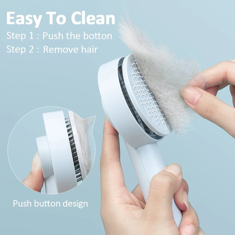 Pet Needle Comb Hair Remover Brush Dog And Cat Pet Comb Self Cleaning Massage Brushes Grooming Supplies - Nexxcart