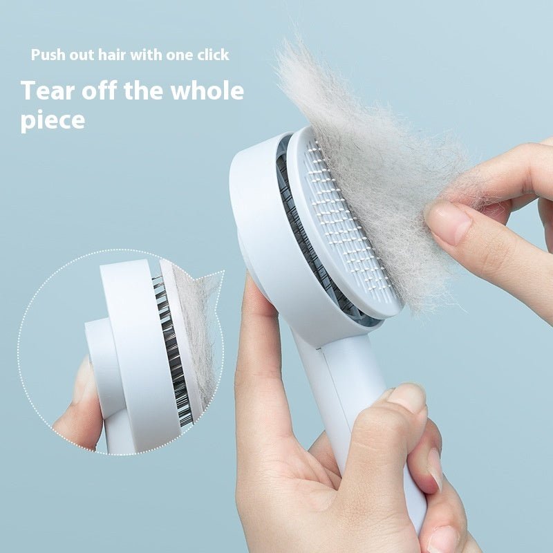 Pet Needle Comb Hair Remover Brush Dog And Cat Pet Comb Self Cleaning Massage Brushes Grooming Supplies - Nexxcart