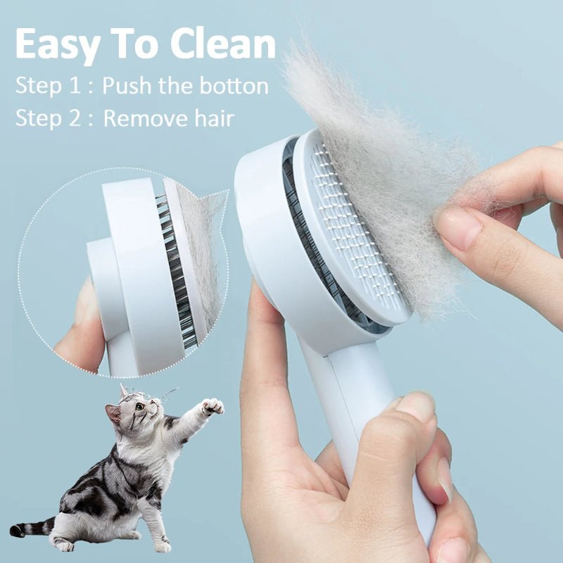 Pet Needle Comb Hair Remover Brush Dog And Cat Pet Comb Self Cleaning Massage Brushes Grooming Supplies - Nexxcart
