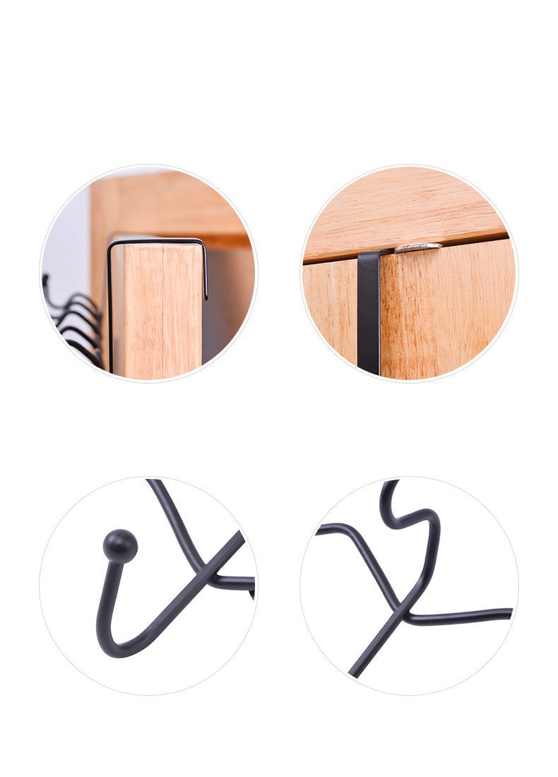Punch - Free Door - Back Racks, Strong And Seamless, Double - Row Hangers Behind The Door - Nexxcart