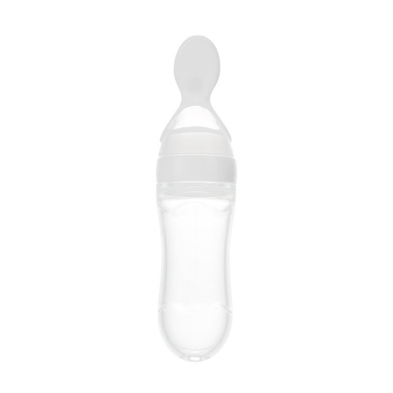 Safe Newborn Baby Feeding Bottle Toddler Silicone Squeeze Feeding Spoon Milk Bottle Baby Training Feeder Food Supplement - Nexxcart