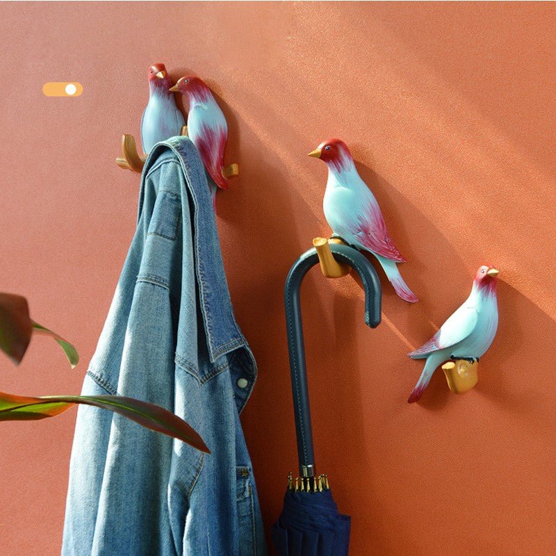 Simple And Creative Bird Punch Free Hanger - Nexxcart