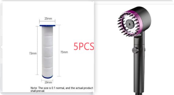 The Third Gear Adjustable Strong Supercharged Shower Head Household Bath Shower Hose Shower Head - Nexxcart