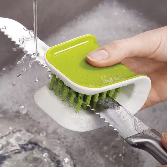 U-Shaped Knife And Cutlery Cleaner Brush Home Kitchen Cleaning Brushes Bristle Scrub Kitchen Washing - Nexxcart