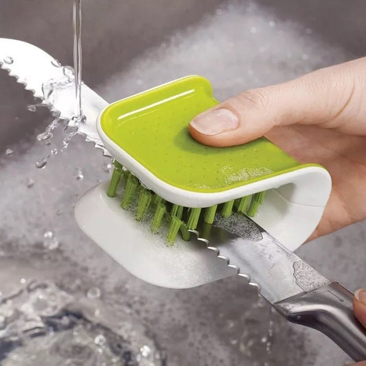 U-Shaped Knife And Cutlery Cleaner Brush Home Kitchen Cleaning Brushes Bristle Scrub Kitchen Washing - Nexxcart